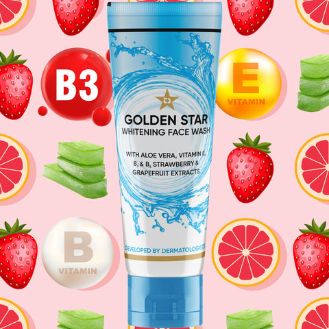 Golden Star Whitening Face Wash (Blue)