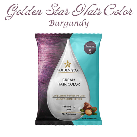 Golden Star Hair Color Burgundy