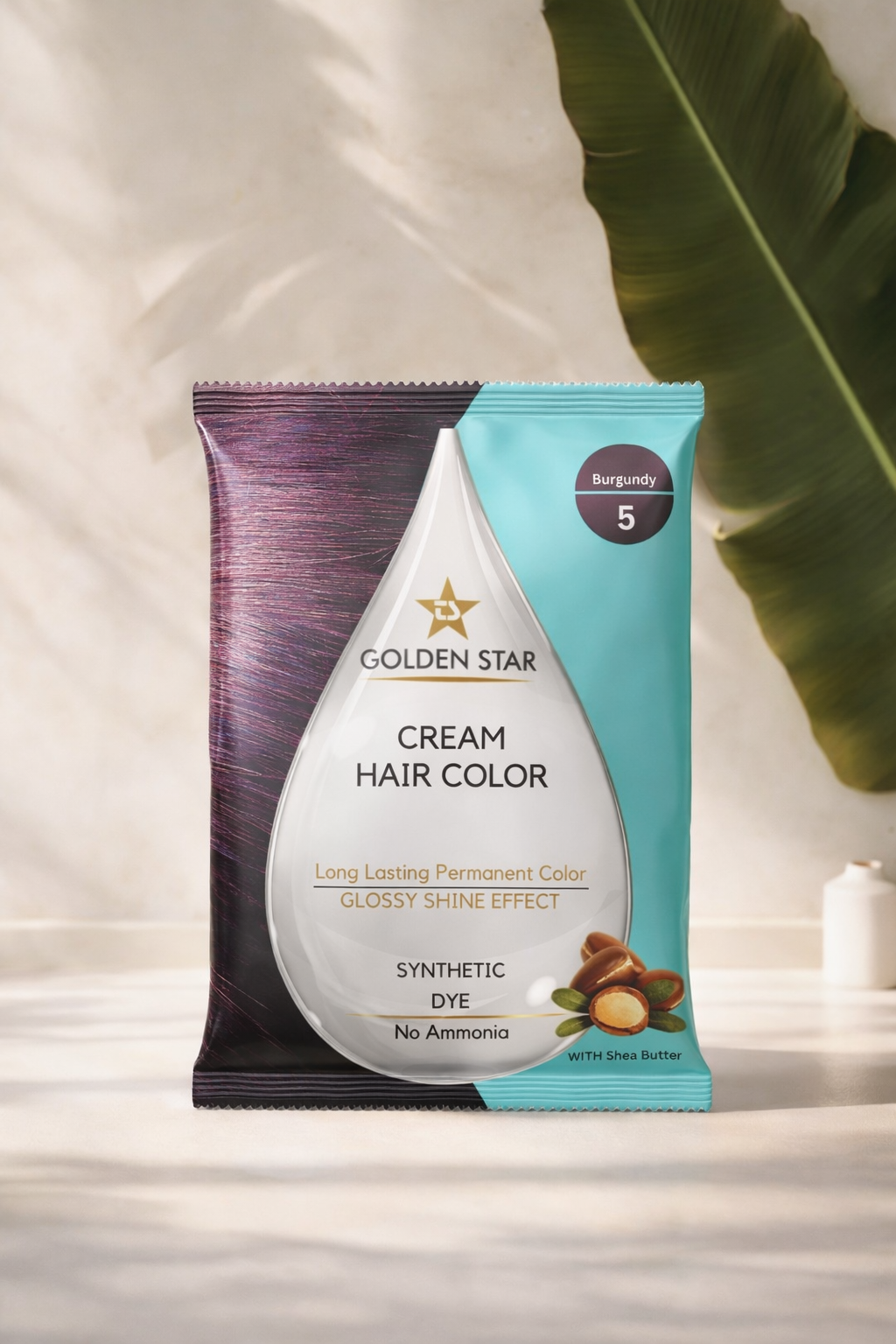Golden Star Hair Color Burgundy